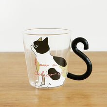 Cat Glass Juice Coffee Cup