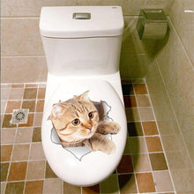 Cat Vivid 3D Smashed Switch Wall Sticker