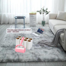 Grey Carpet Tie Dye Plush Carpets