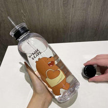 Plastic Bottle Cartoon Frosted water