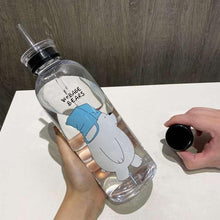 Plastic Bottle Cartoon Frosted water