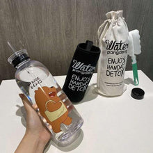Plastic Bottle Cartoon Frosted water