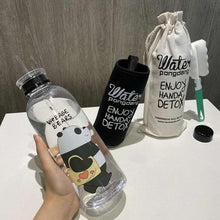Plastic Bottle Cartoon Frosted water