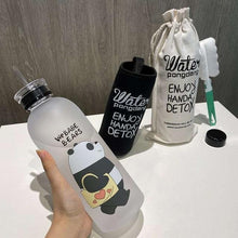 Plastic Bottle Cartoon Frosted water
