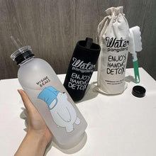 Plastic Bottle Cartoon Frosted water