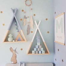 Creative Triangle Wall Frame House Shelf Display Rack