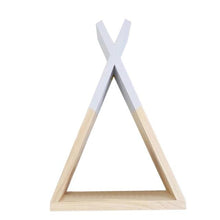 Creative Triangle Wall Frame House Shelf Display Rack