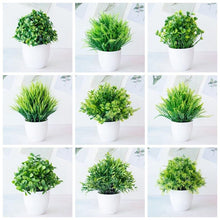 Artificial Plants Green Bonsai Small Tree Pot