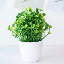 Artificial Plants Green Bonsai Small Tree Pot