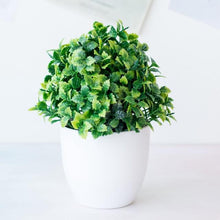 Artificial Plants Green Bonsai Small Tree Pot