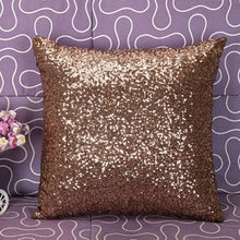 Solid Color Glitter Sequins Throw Pillow
