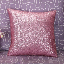Solid Color Glitter Sequins Throw Pillow