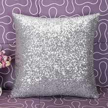 Solid Color Glitter Sequins Throw Pillow