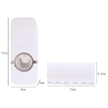 Toothpaste Dispenser with 5 Toothbrush Holder