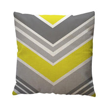 Yellow Geometric Pattern Throw Pillow