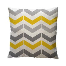 Yellow Geometric Pattern Throw Pillow