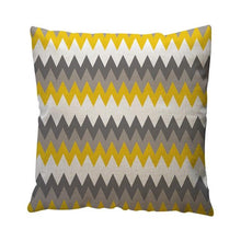 Yellow Geometric Pattern Throw Pillow