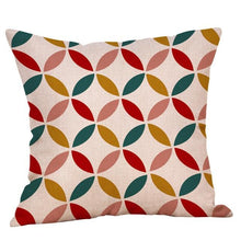 Geometric Printed Cotton Linen Pillow