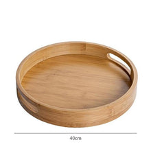 Wooden Round Serving Tray