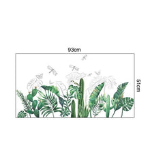 Tropical Plants Leaves Wall Sticker