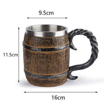 Viking Wood Style Beer Mug
