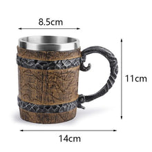 Viking Wood Style Beer Mug