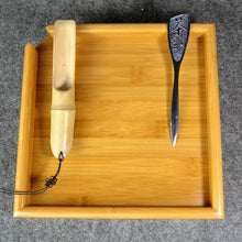 Natural kung fu Bamboo Tea Tray + Spoon