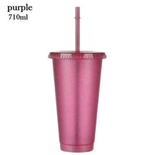 Shiny Reusable Straw Cup