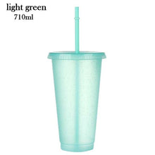 Shiny Reusable Straw Cup