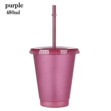 Shiny Reusable Straw Cup