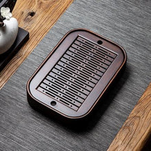Natural Bamboo Wood Tea Plate Set-